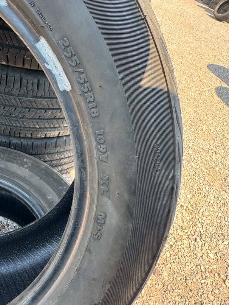 255/55R18 Pair (2 Used Tires) Argus Zenna