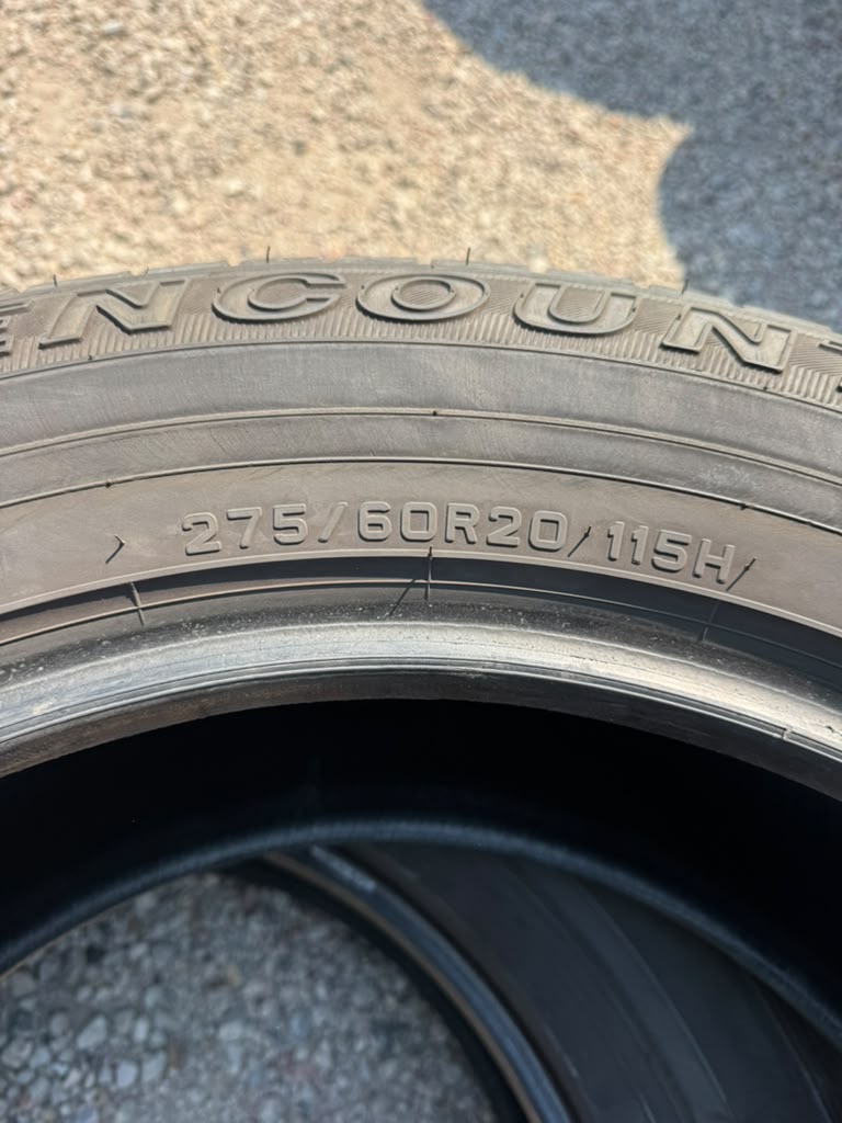 275/60R20 Pair (2 Used Tires) Sumitomo Encounter HT2