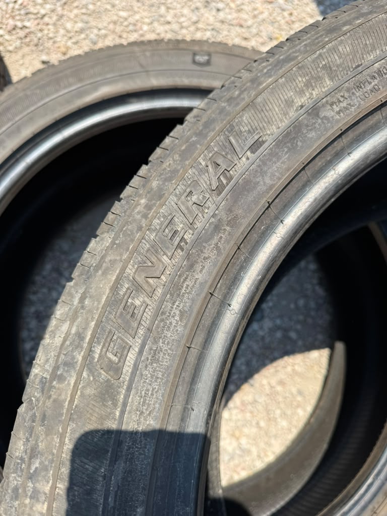 285/45R22 Pair (2 Used Tires) General Grabber
