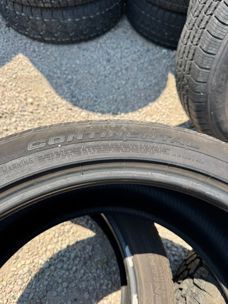 285/40R22 Pair (2 Used Tires) Continental Cross Contact