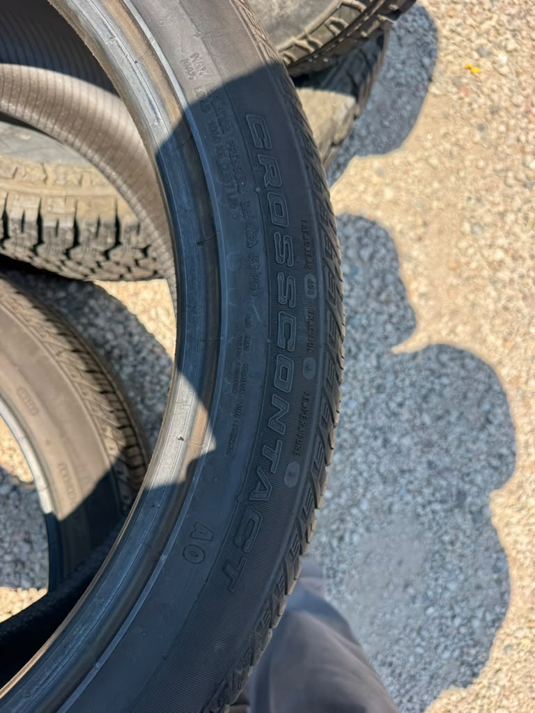285/40R22 Pair (2 Used Tires) Continental Cross Contact