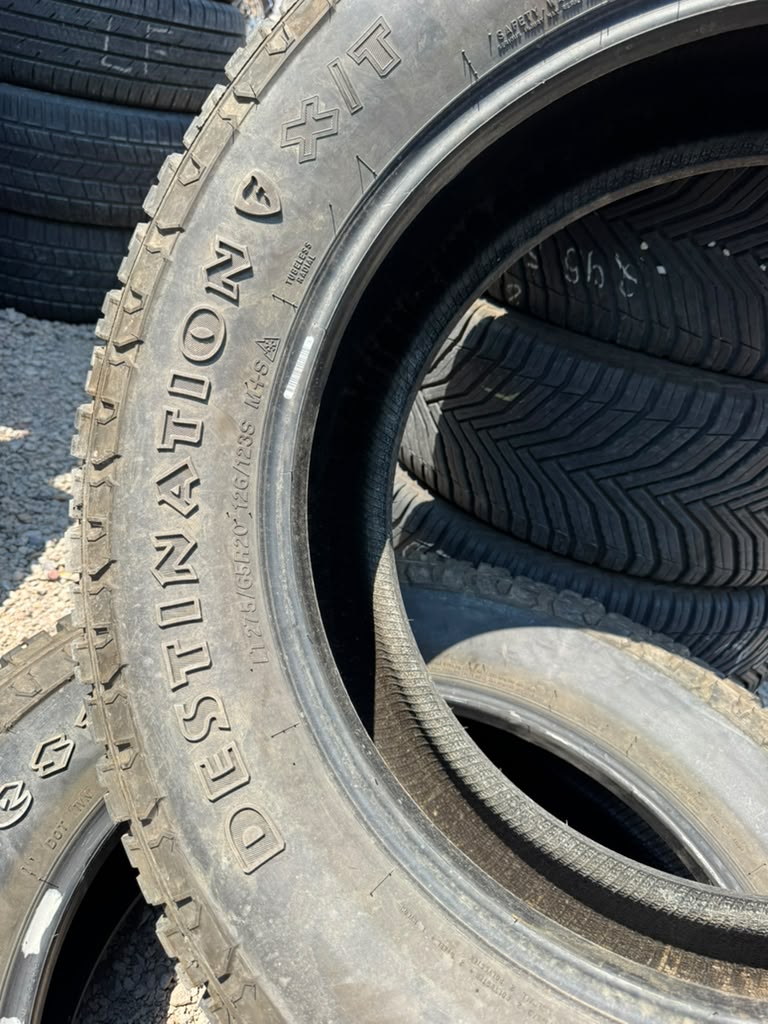 LT275/65R20 Pair (2 Used Tires) Firestone Destination