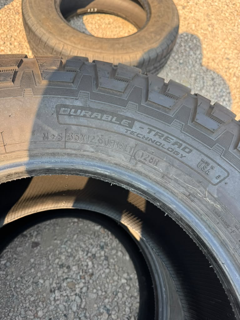 LT35x12.50R18 Pair (2 Used Tires) Cooper Discoverer AT3 XLT