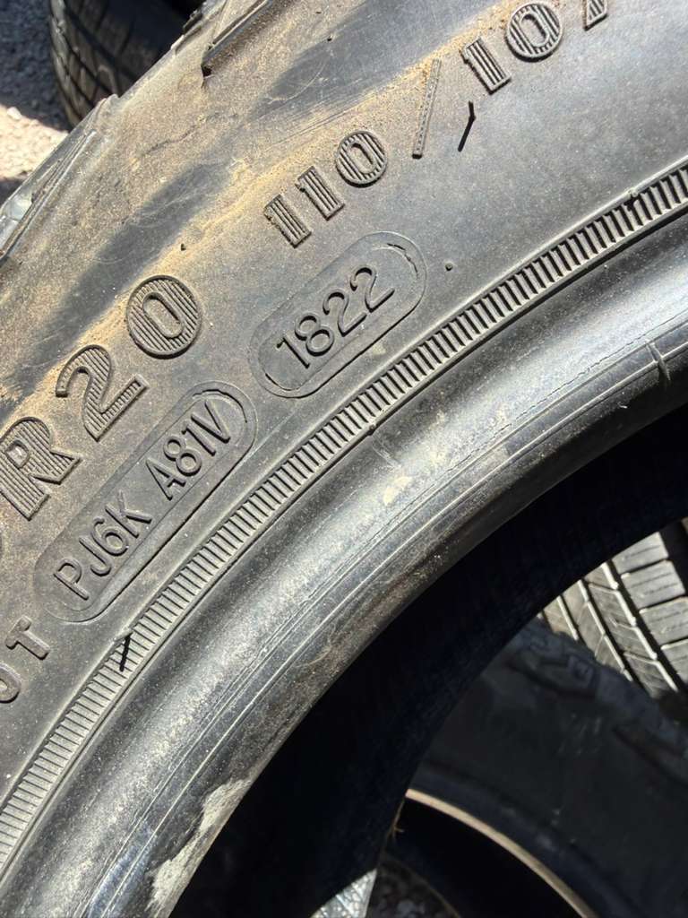 LT265/60R20 Pair (2 Used Tires) Goodyear Wrangler Territory MT