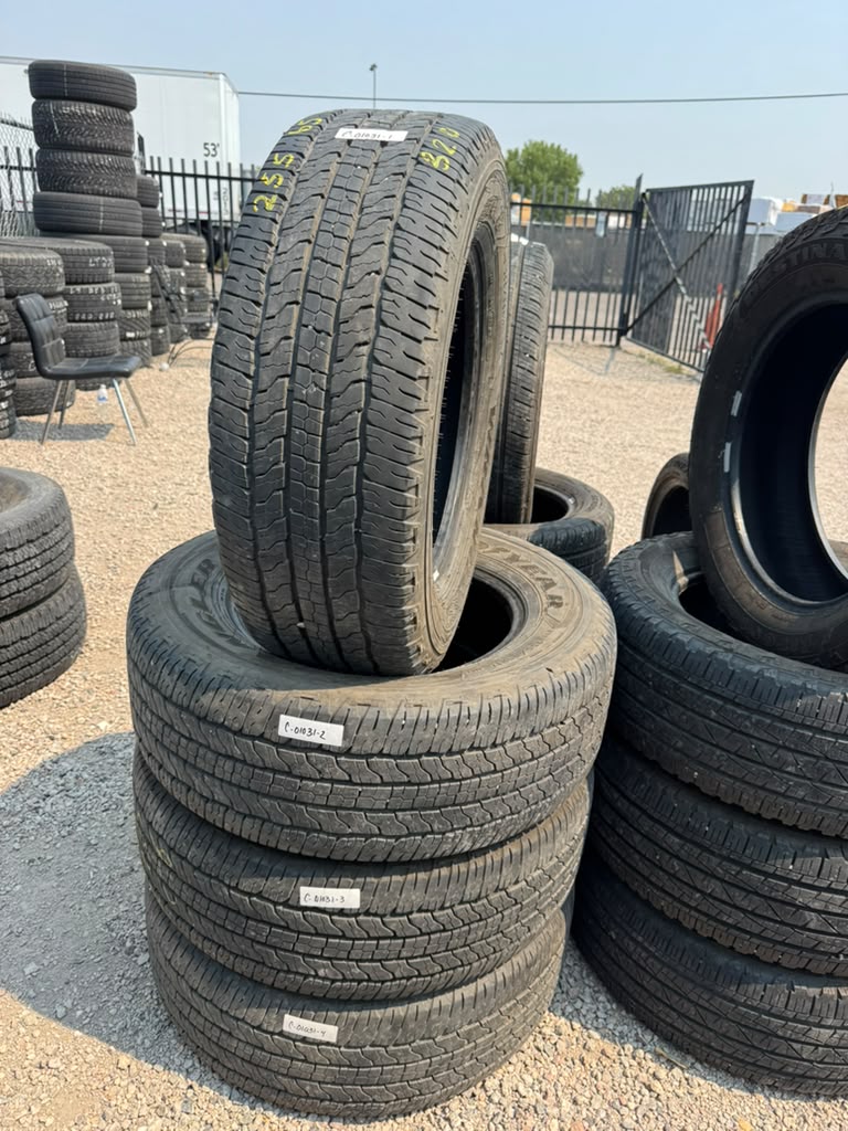 255/65R17 Set (4 Used Tires) Goodyear Wrangler Fortitude