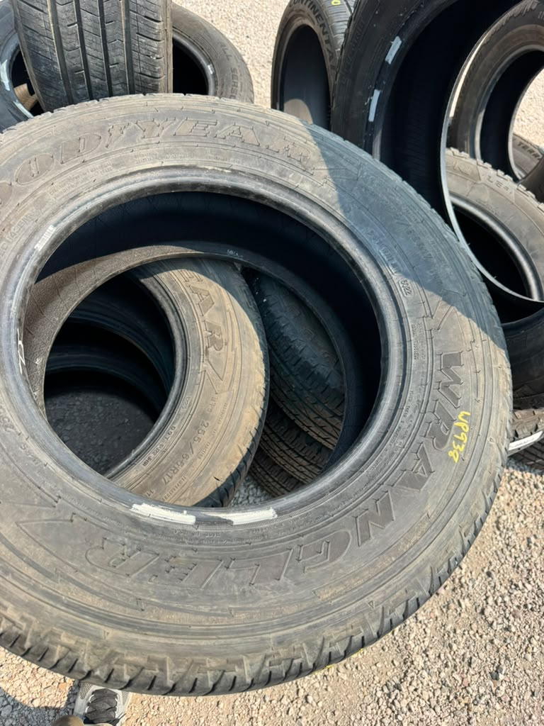 255/65R17 Set (4 Used Tires) Goodyear Wrangler Fortitude