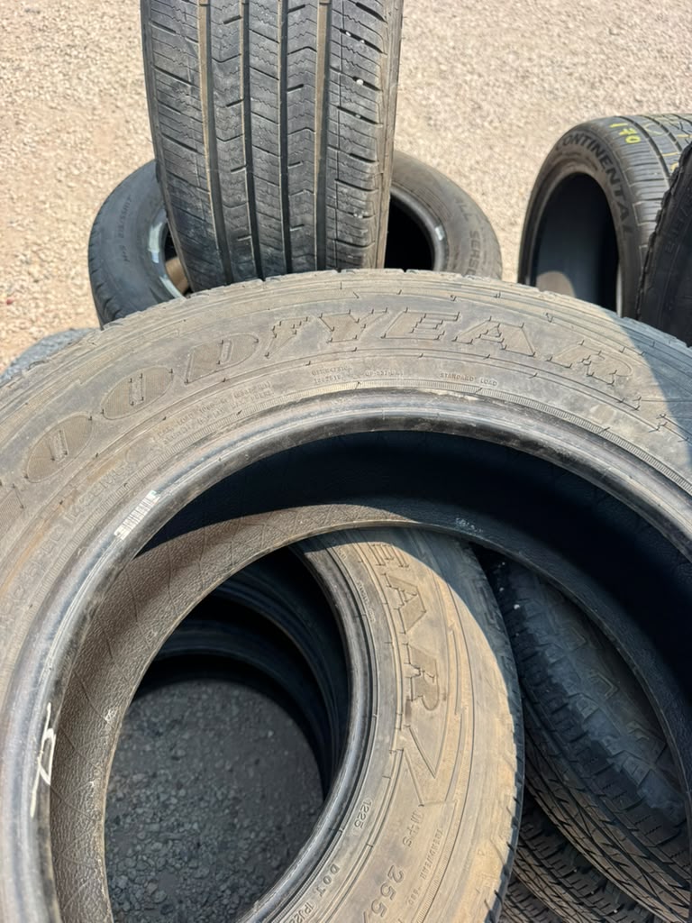 255/65R17 Set (4 Used Tires) Goodyear Wrangler Fortitude