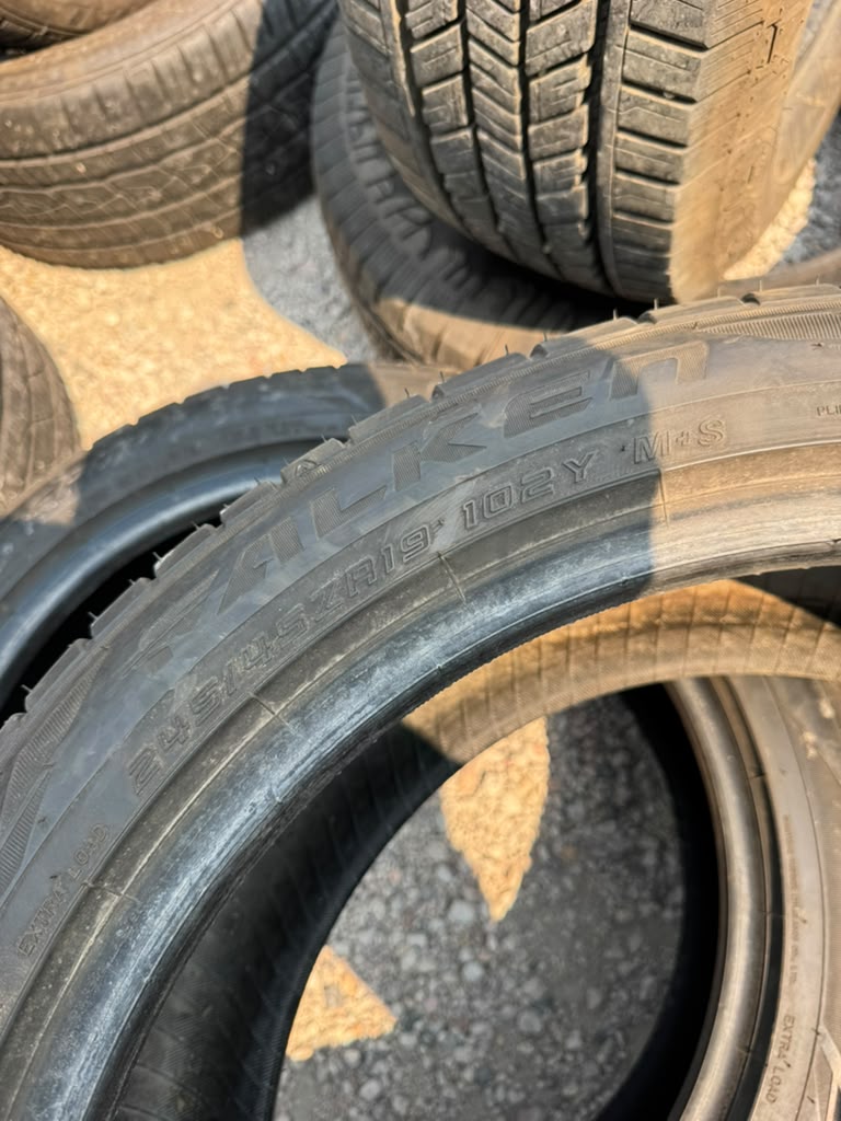 245/45R19 Pair (2 Used Tires) Falken Pro G5 Sport