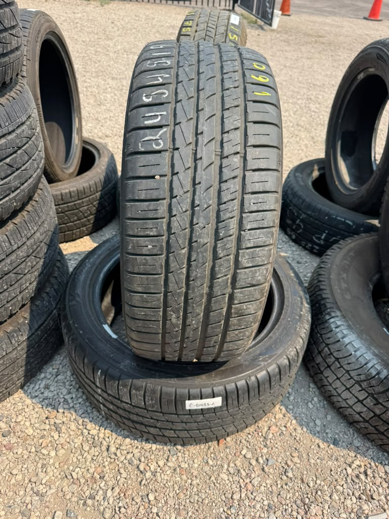 245/45R19 Pair (2 Used Tires) Falken Pro G5 Sport