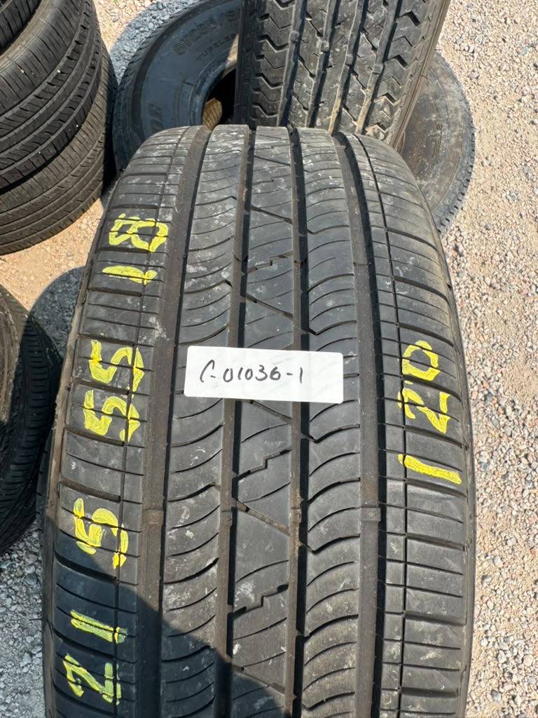 215/55R18 Pair (2 Used Tires) Mastercraft Courser Quest Plus