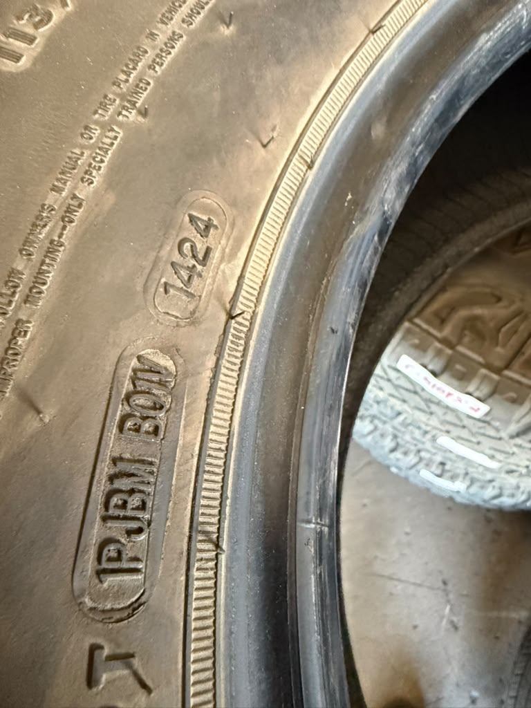 LT315/70R17 Set (4 Used Tires) Goodyear Wrangler Territory MT