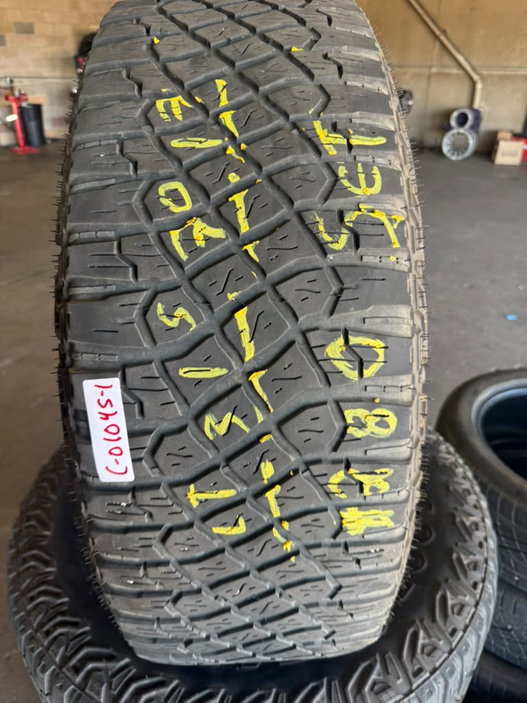 LT315/70R17 Set (4 Used Tires) Goodyear Wrangler Territory MT