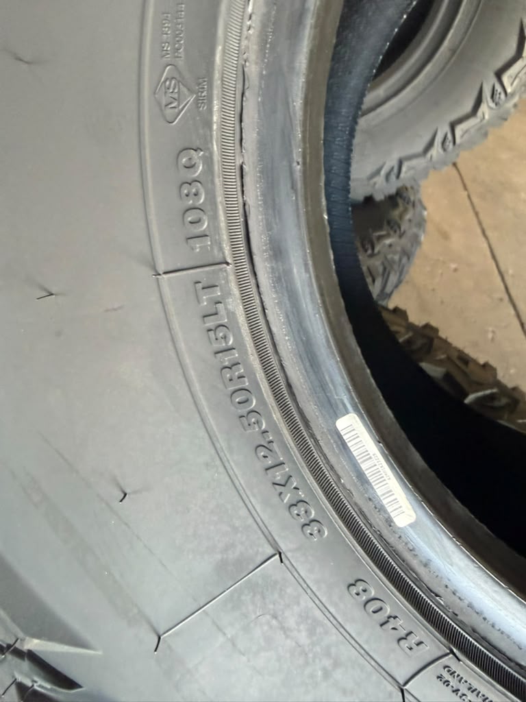LT33X12.50R15 Set (4 Brand New Tires!!) Thunderer Trac Grip MT