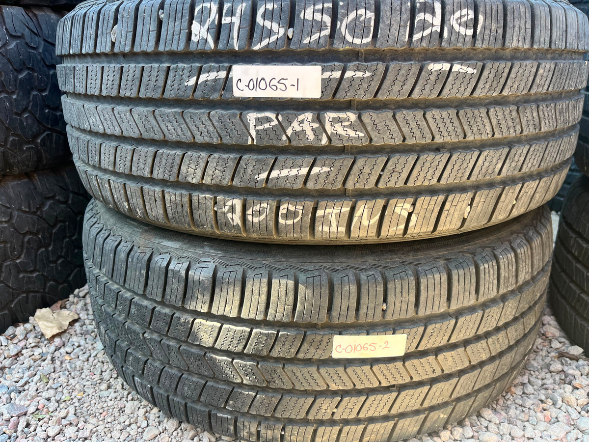 245/50R20 Pair (2 Used Tires) Vredestein Pinzaht