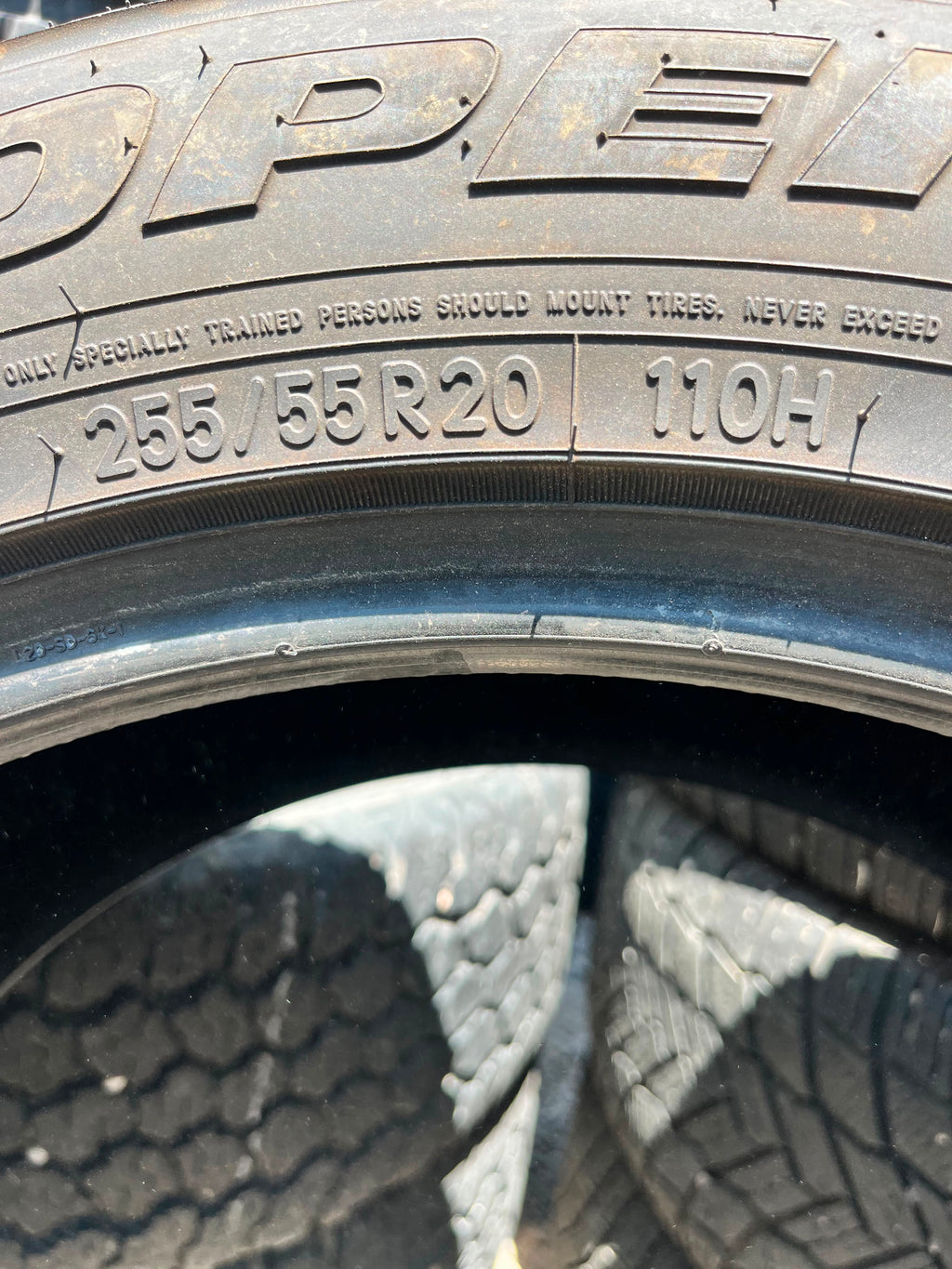 255/55R20 Pair (2 Used Tires) Toyo Open Country