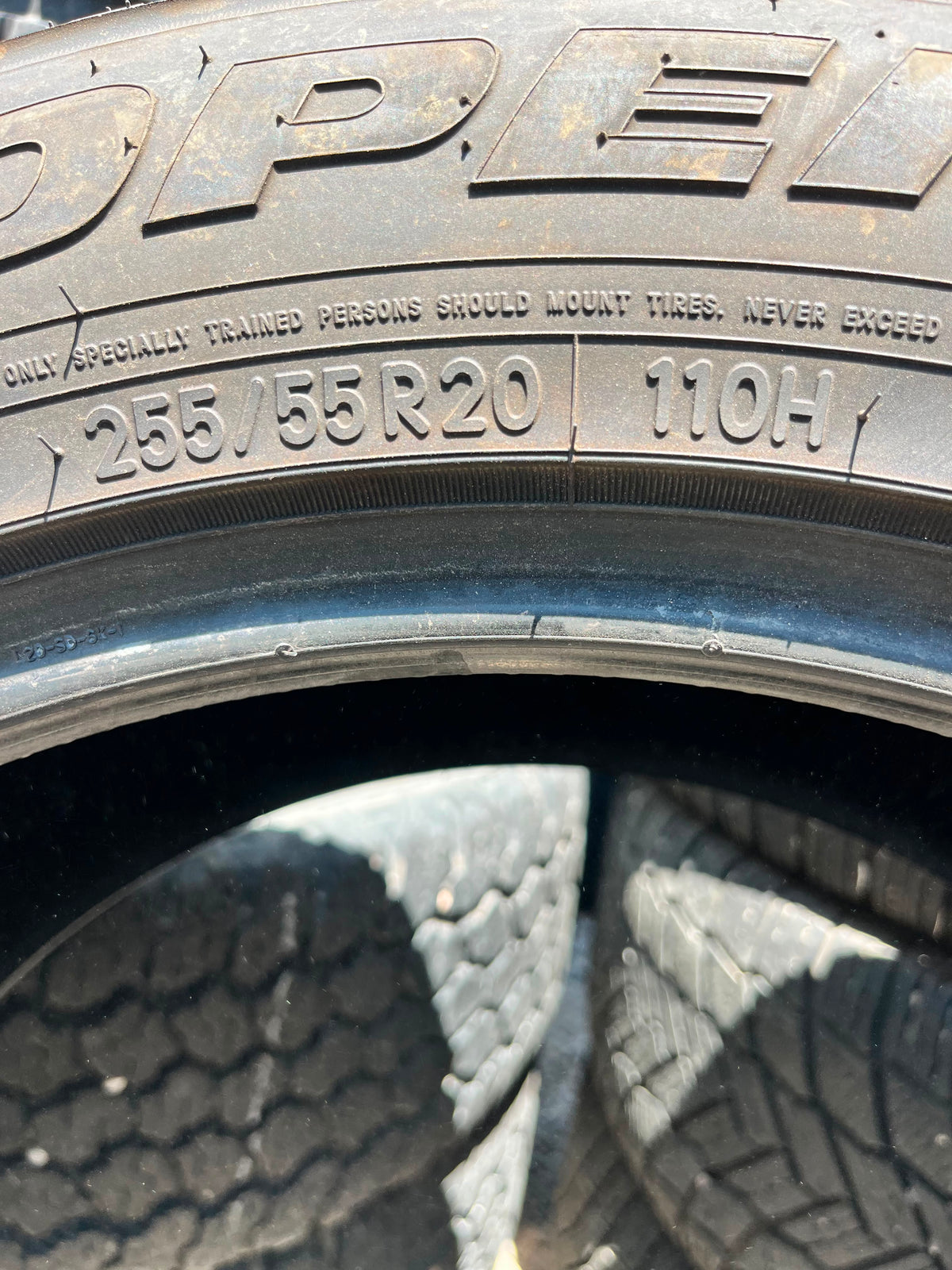 255/55R20 Pair (2 Used Tires) Toyo Open Country