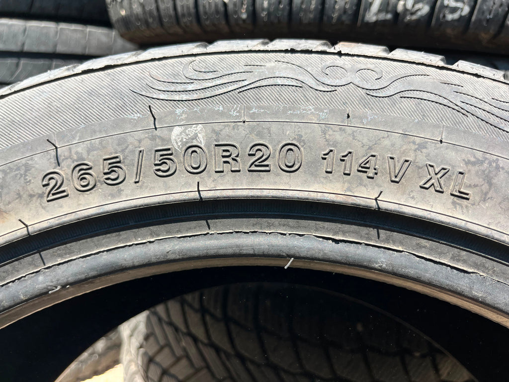 265/50R20 Pair (2 Used Tires) Fullway HS266