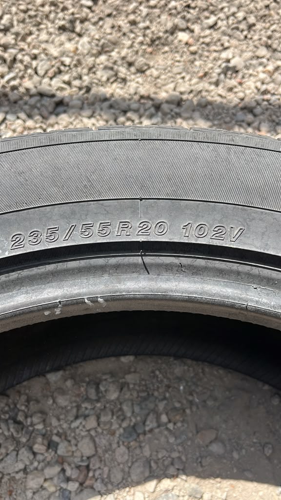 235/55R20 Pair (2 Used Tires) Yokohama Yo-Ctx
