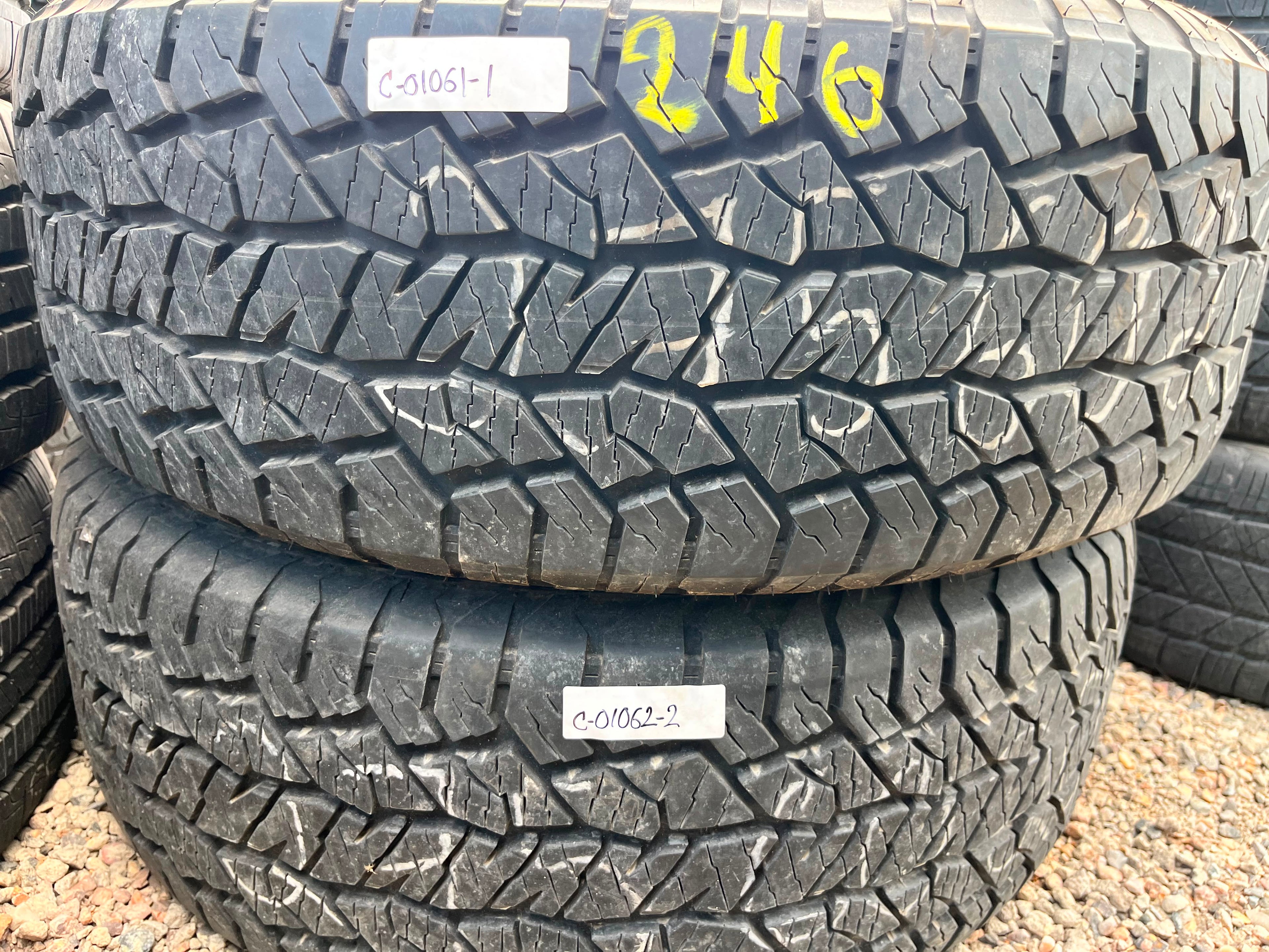 275/60R20 Pair (2 Used Tires) Hankook Dynapro