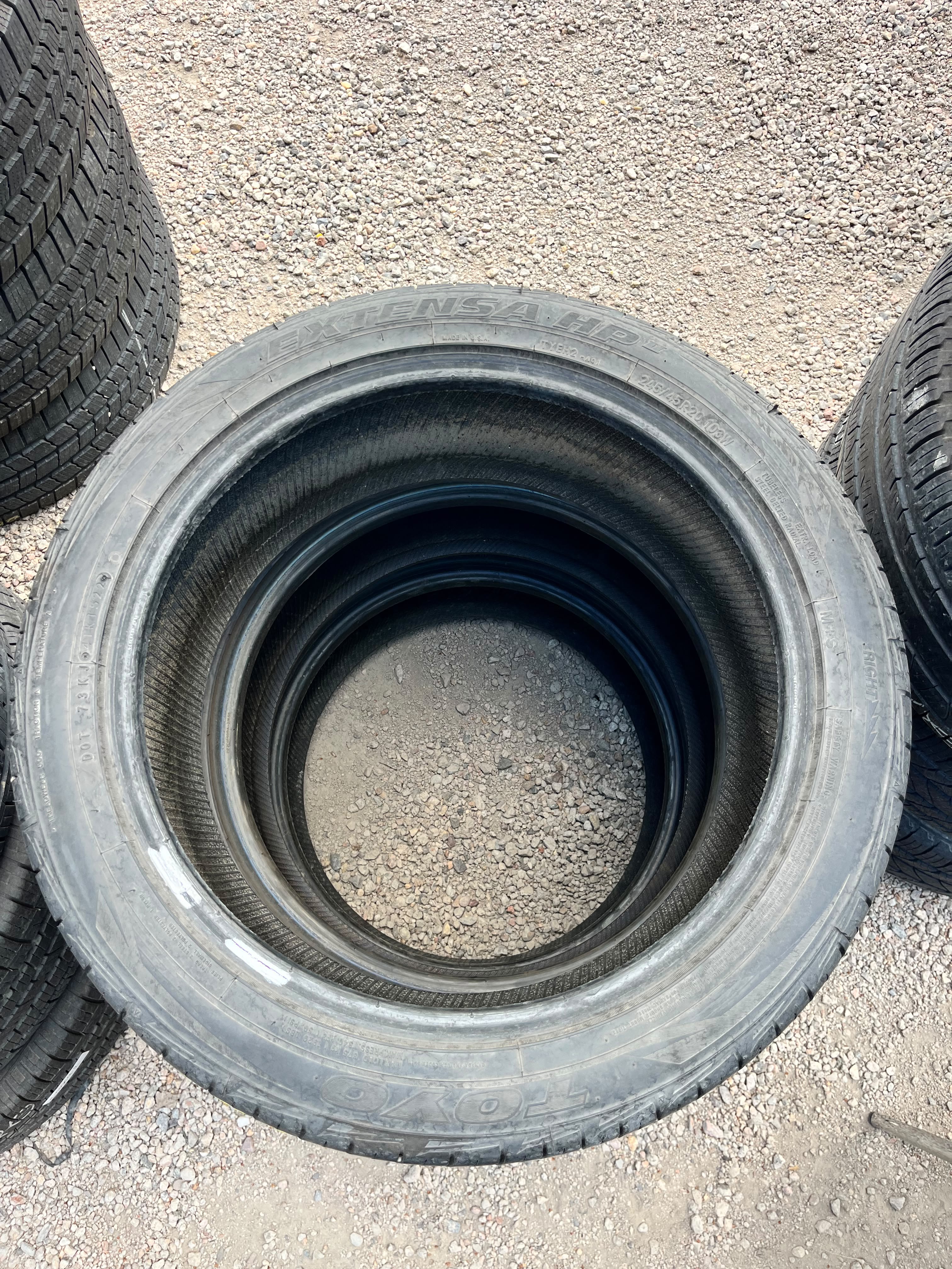 245/45R20 Pair (2 Used Tires) Toyo Extensa HP2