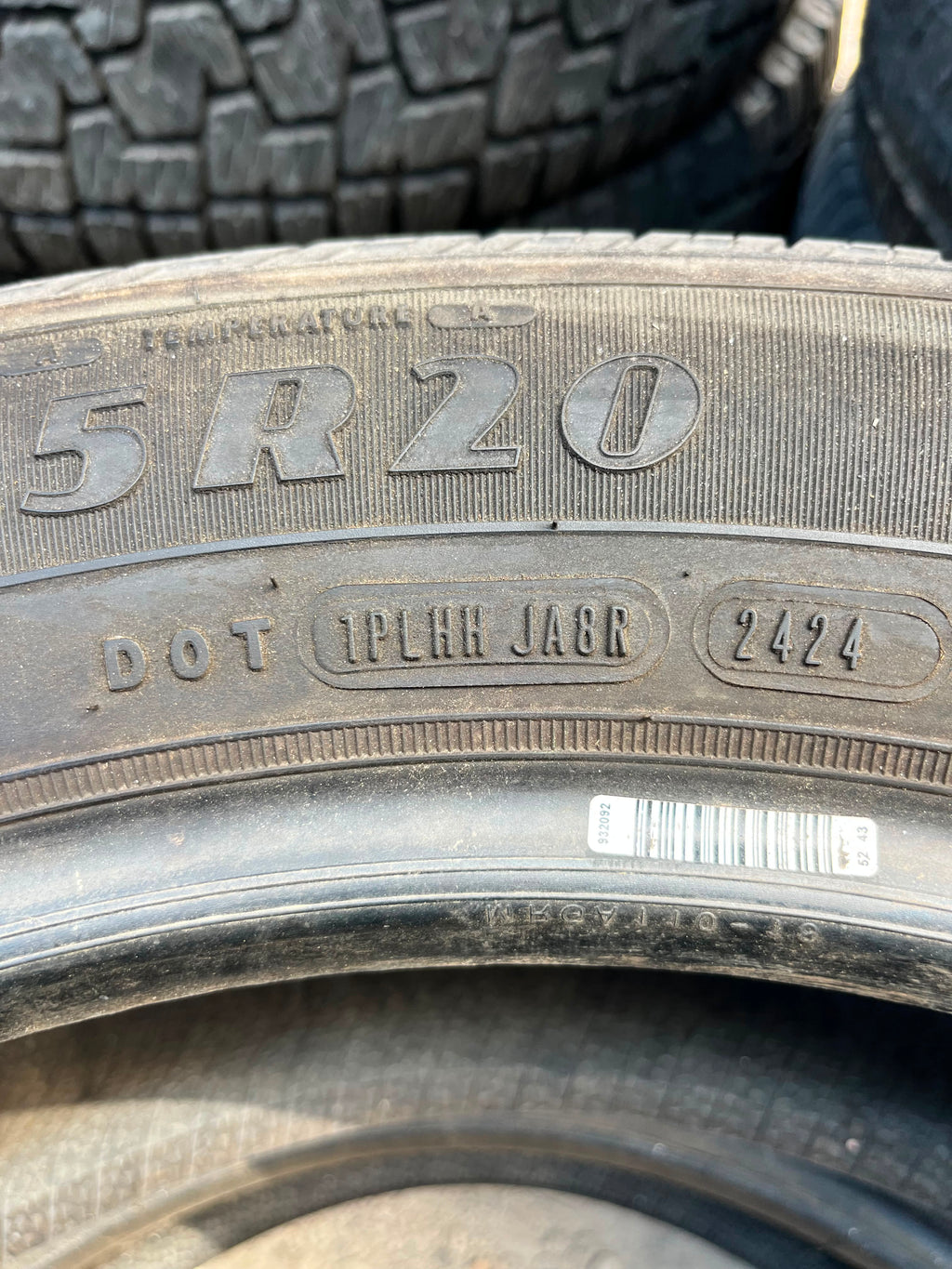 255/55R20 Pair (2 Used Tires) Goodyear Reliant