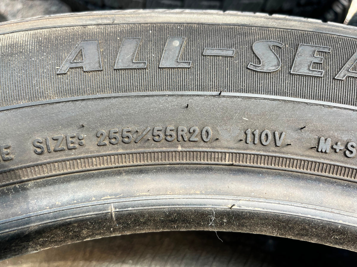 255/55R20 Pair (2 Used Tires) Goodyear Reliant