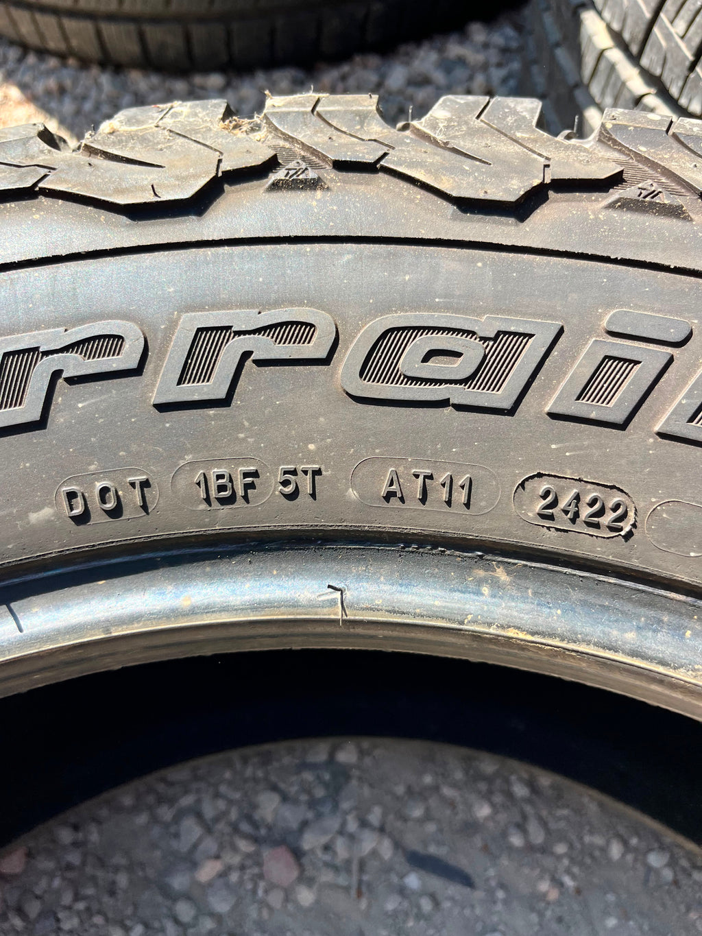 LT285/60R20 (3 Used Tires) BFGoodrich KO2