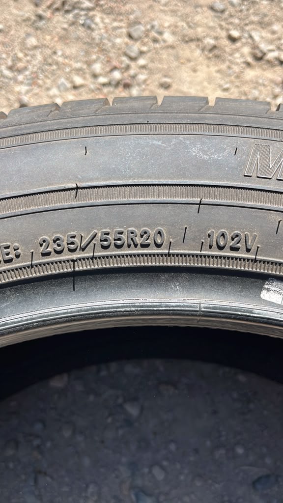 235/55R20 Pair (2 Used Tires) Goodyear Assurance