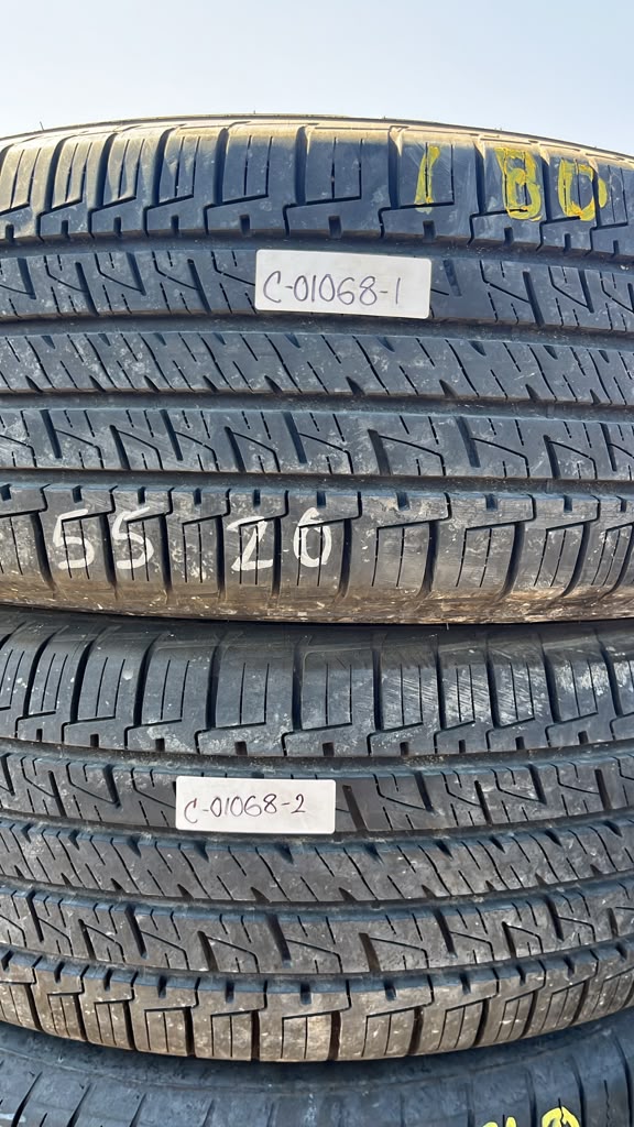 235/55R20 Pair (2 Used Tires) Goodyear Assurance