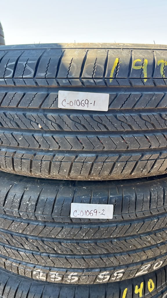 235/55R20 Pair (2 Used Tires) Bridgestone Alenza Sport