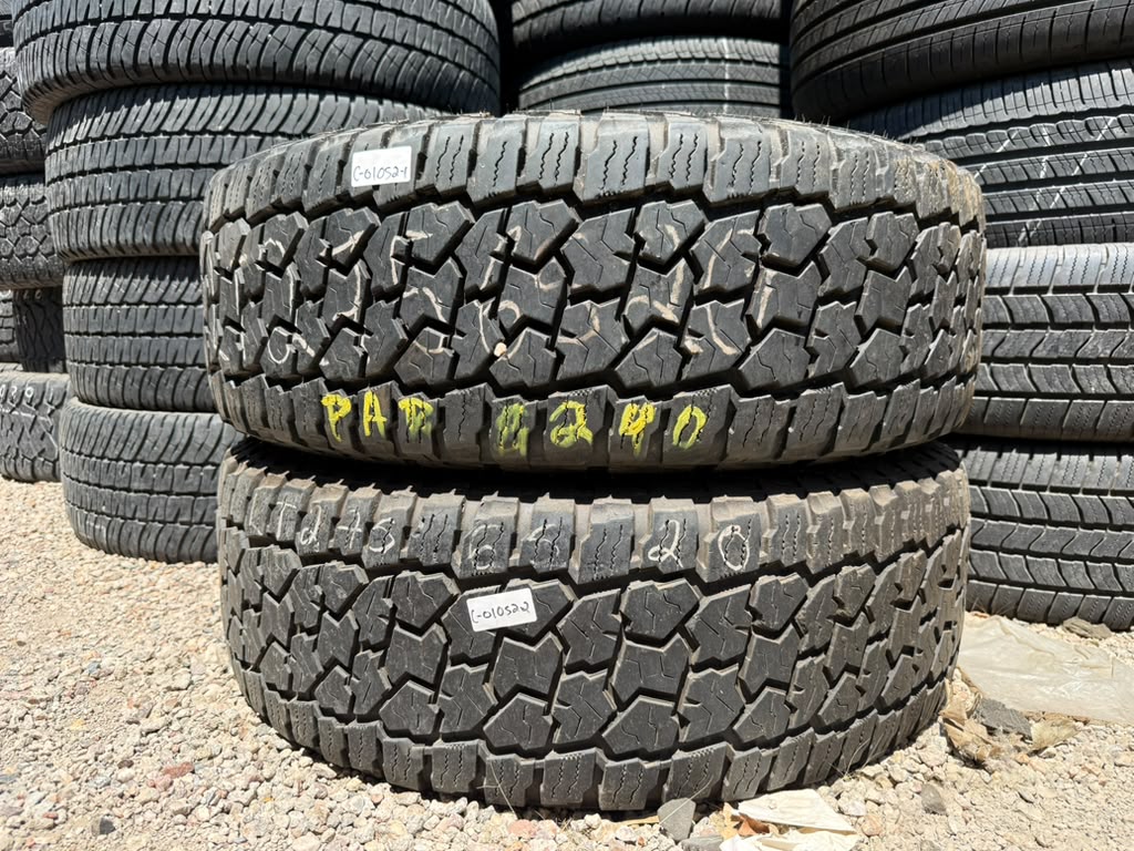 LT275/65R20 Pair (2 Used Tires) Cooper Discoverer Stronghold