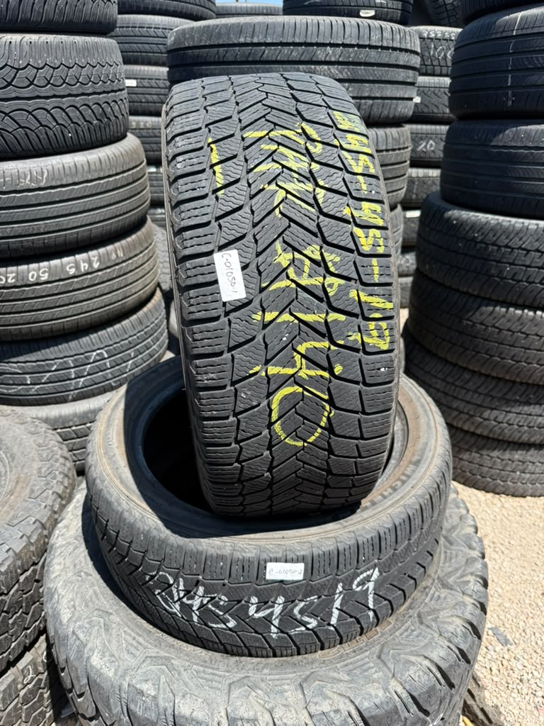 245/45R19 Pair (2 Used Tires) Michelin X-Ice