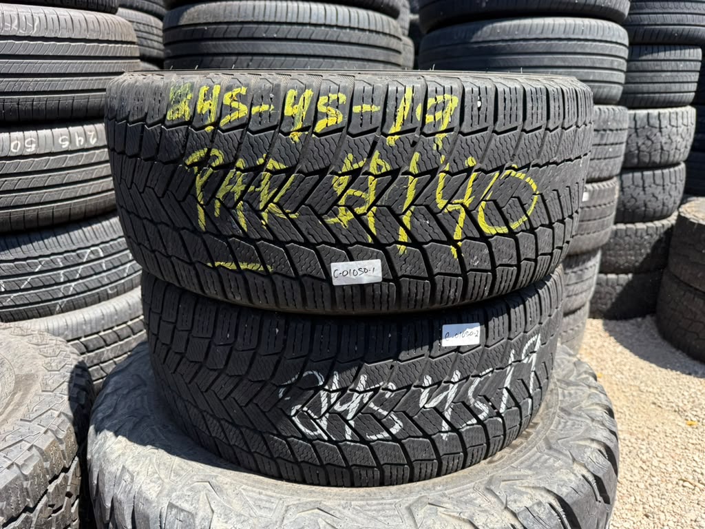 245/45R19 Pair (2 Used Tires) Michelin X-Ice