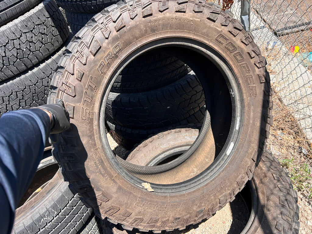 LT35X12.50R20 Pair (2 Used Tires) Cooper Discoverer STT Pro