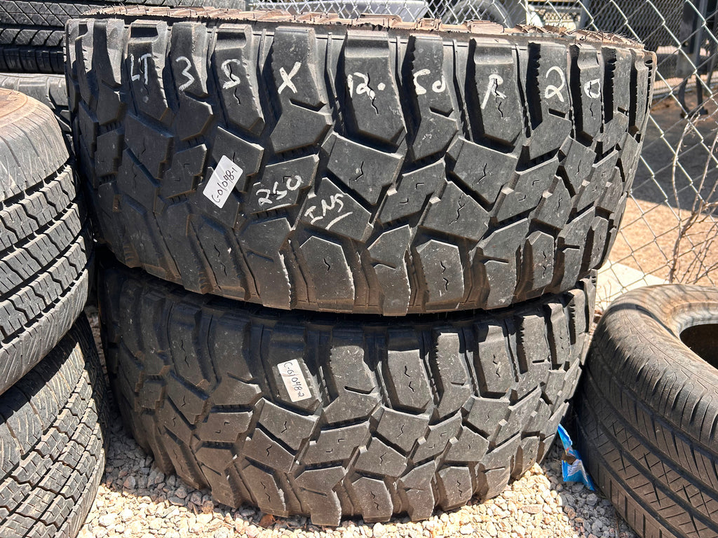 LT35X12.50R20 Pair (2 Used Tires) Cooper Discoverer STT Pro