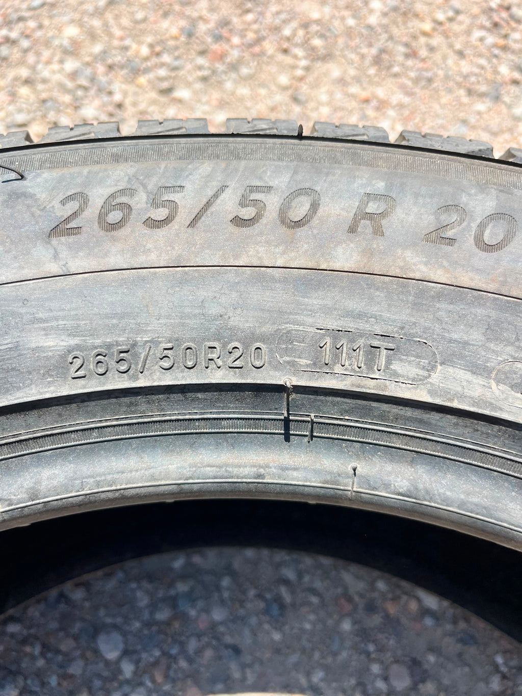 265/50R20 Pair (2 Used Tires) Michelin X-Ice