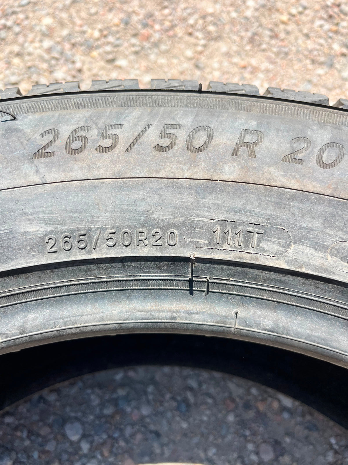 265/50R20 Pair (2 Used Tires) Michelin X-Ice