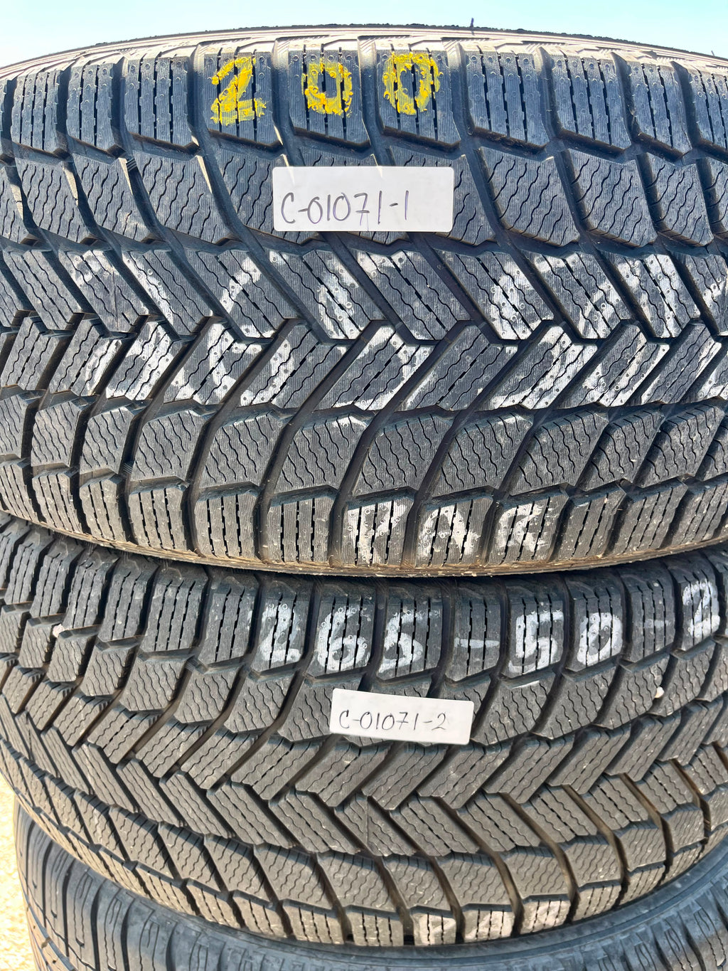 265/50R20 Pair (2 Used Tires) Michelin X-Ice