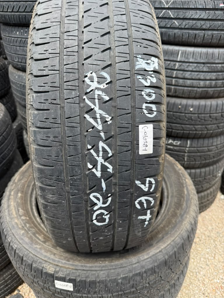 255/55R20 Set (4 Used Tires) Bridgestone dueler Alenza