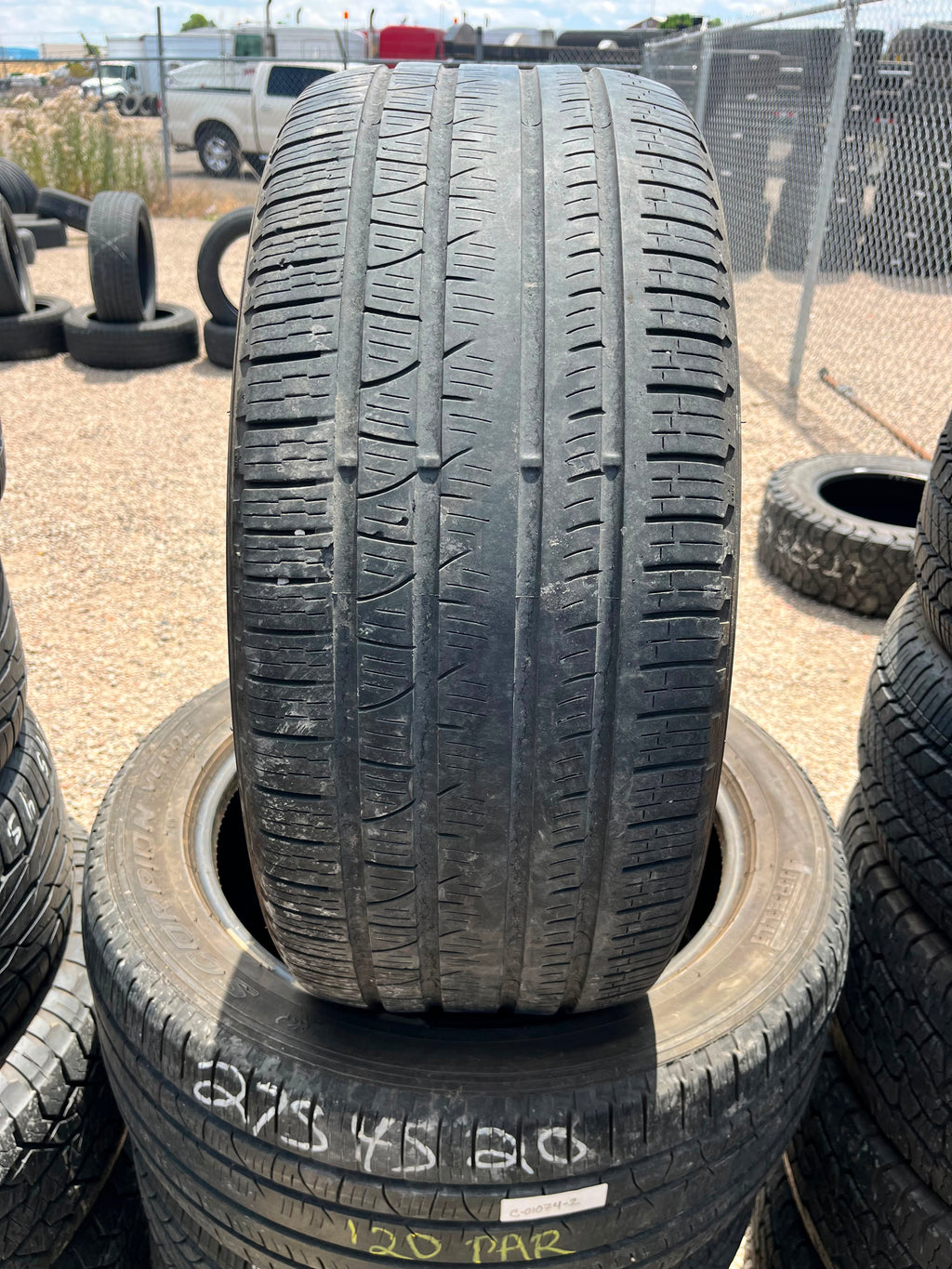 275/45R20 Pair (2 Used Tires) Pirelli Scorpion