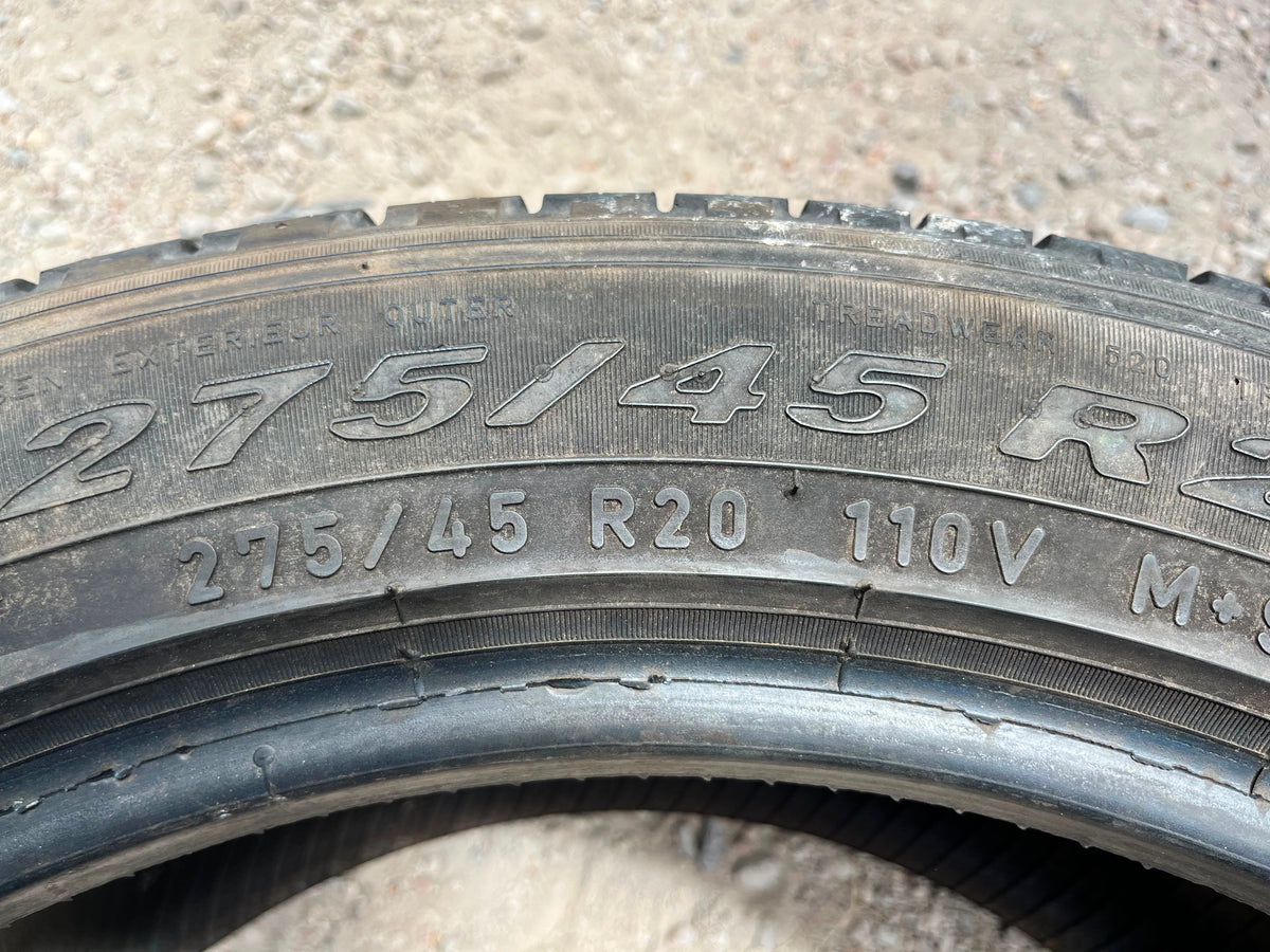 275/45R20 Pair (2 Used Tires) Pirelli Scorpion