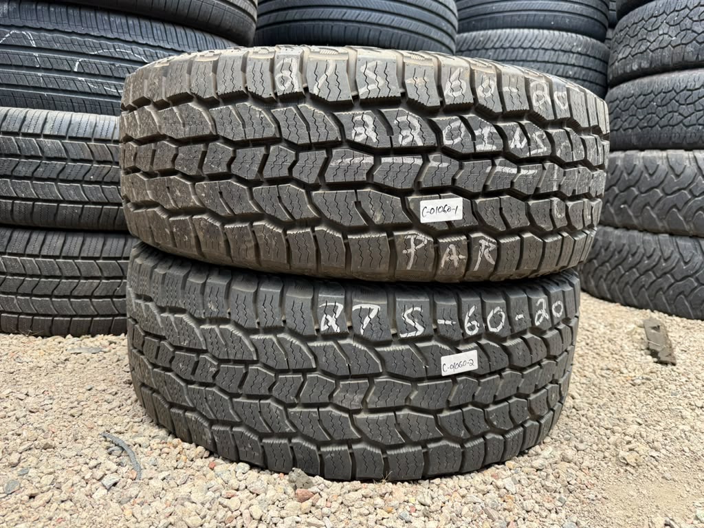275/60R20 Pair (2 Used Tires) Cooper Discoverer