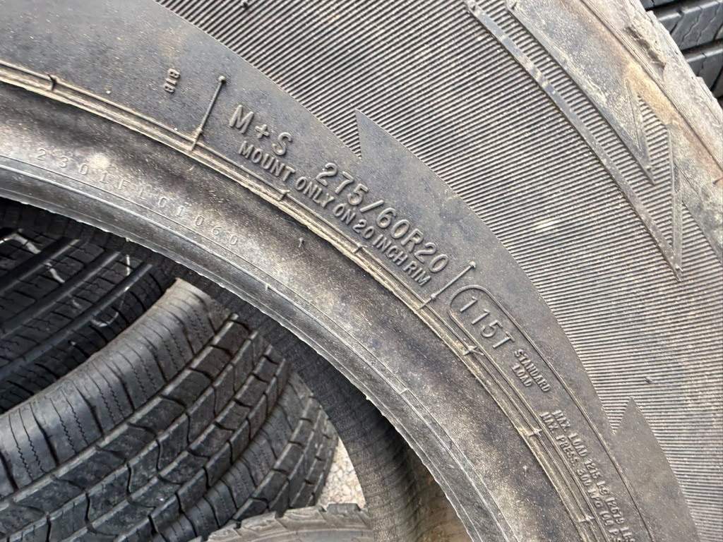 275/60R20 Pair (2 Used Tires) Cooper Discoverer