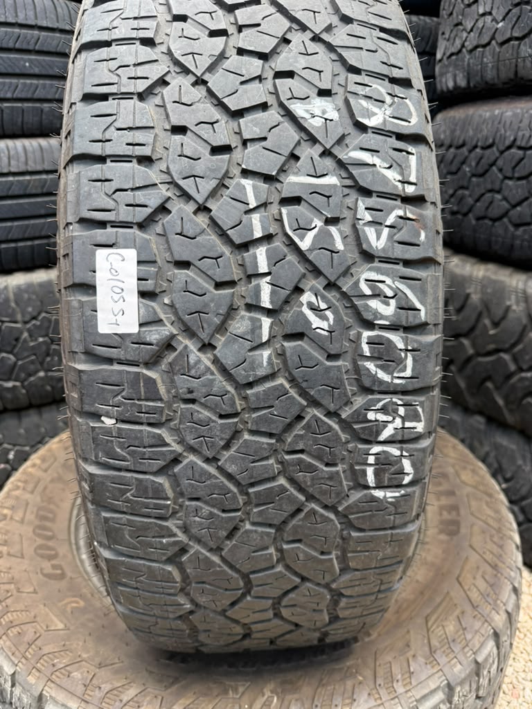 275/60R20 Pair (2 Used Tires) Goodyear Wrangler Territory AT