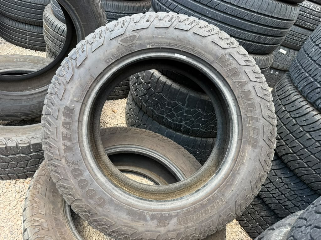 275/60R20 Pair (2 Used Tires) Goodyear Wrangler Territory AT
