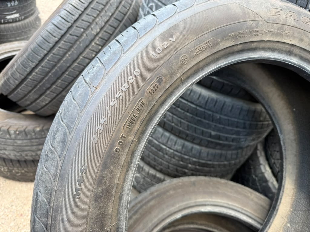 235/55R20 Set (4 Used Tires) Goodyear Eagle Touring