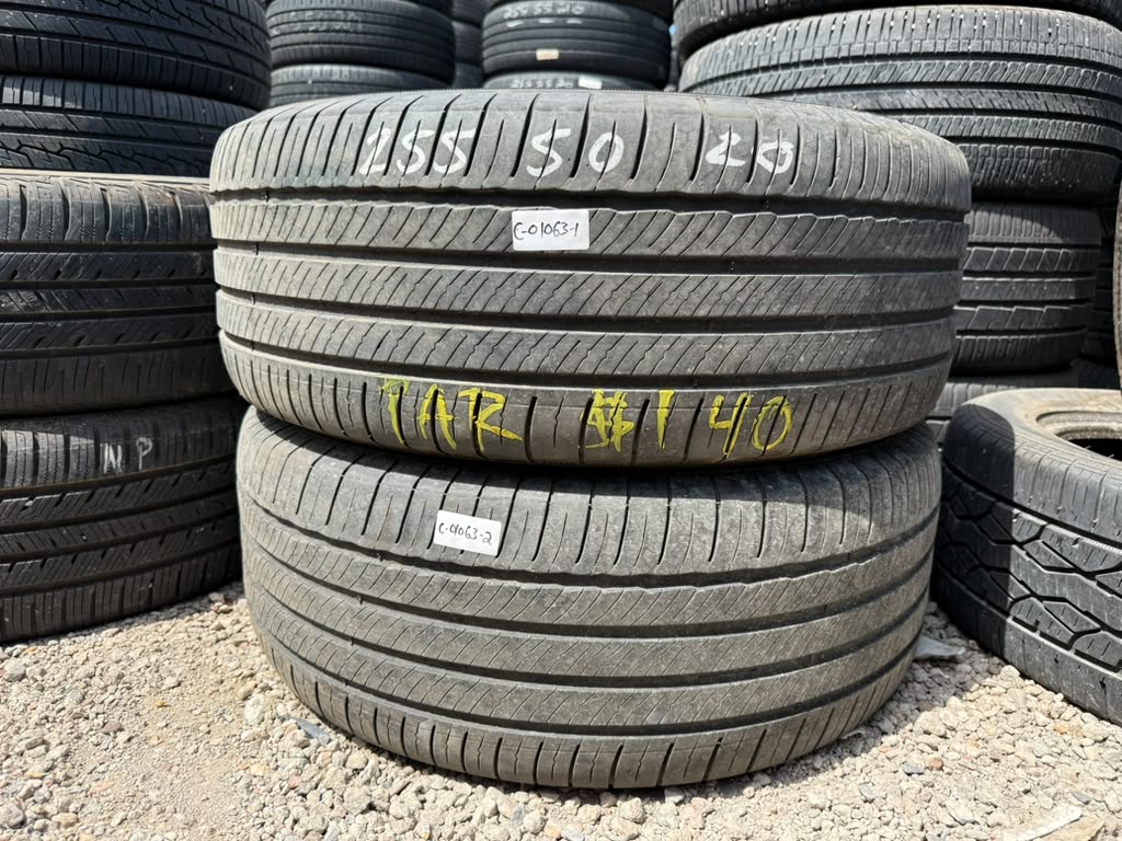 255/50R20 Pair (2 Used Tires) Michelin Primacy Touring