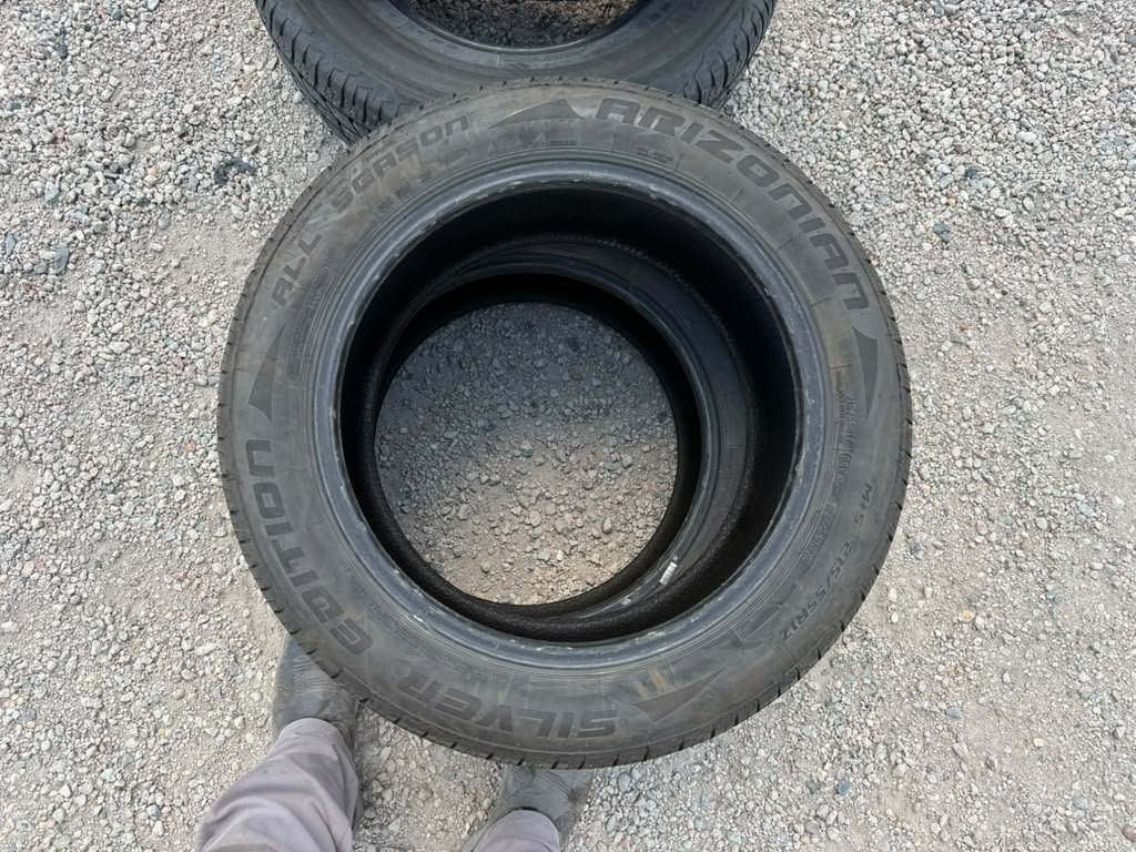 215/55R17 Pair (2 Used Tires) Arizonian Silver Edition