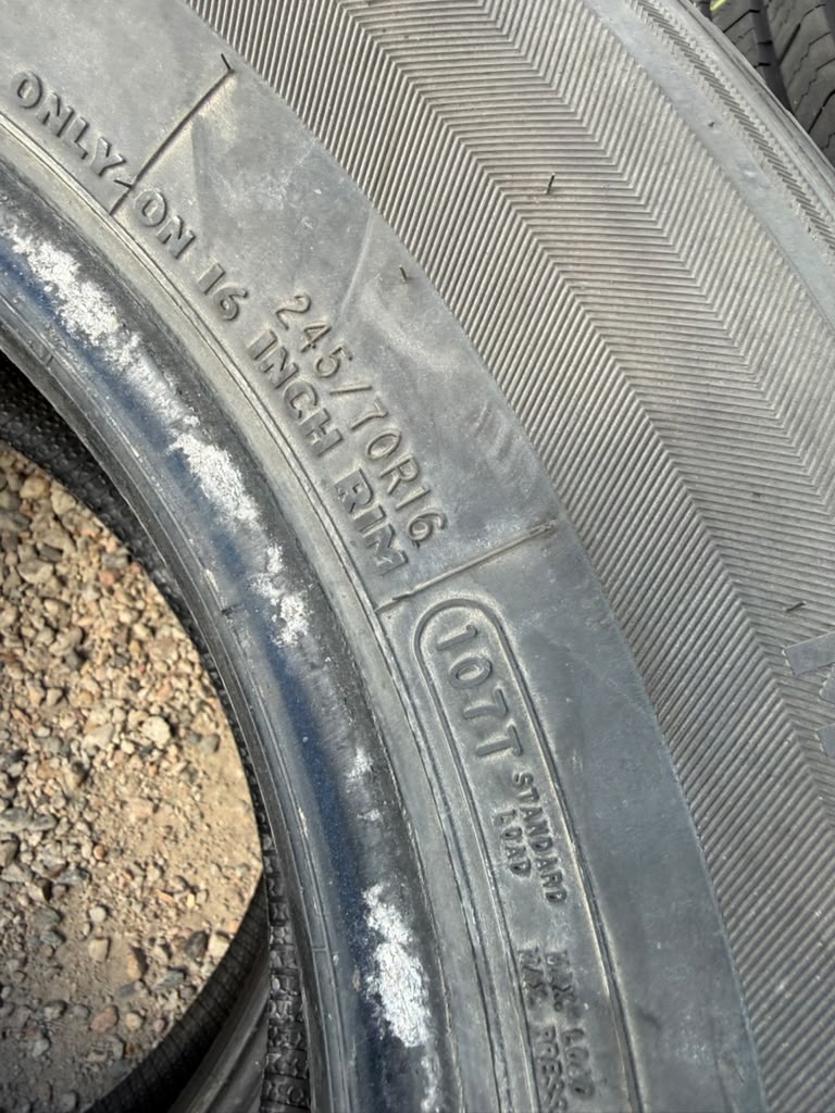 245/70R16 Pair (2 Used Tires) Mesa AP3