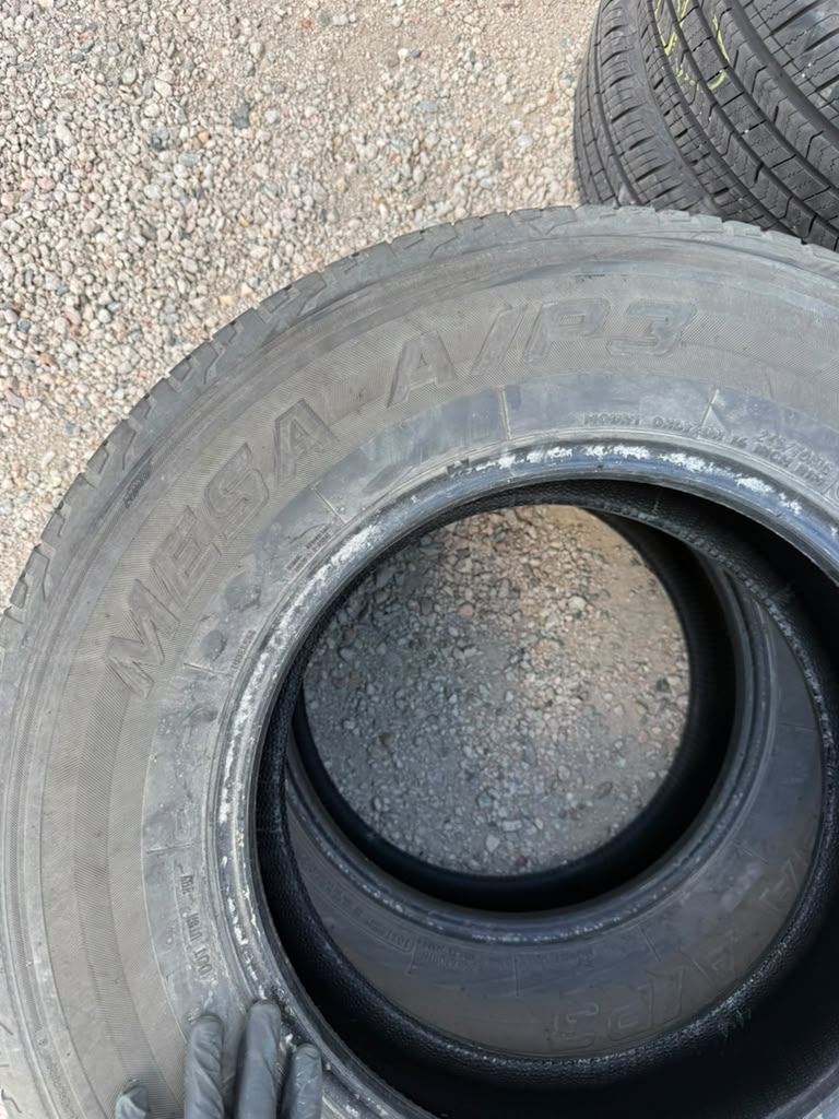 245/70R16 Pair (2 Used Tires) Mesa AP3